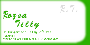 rozsa tilly business card